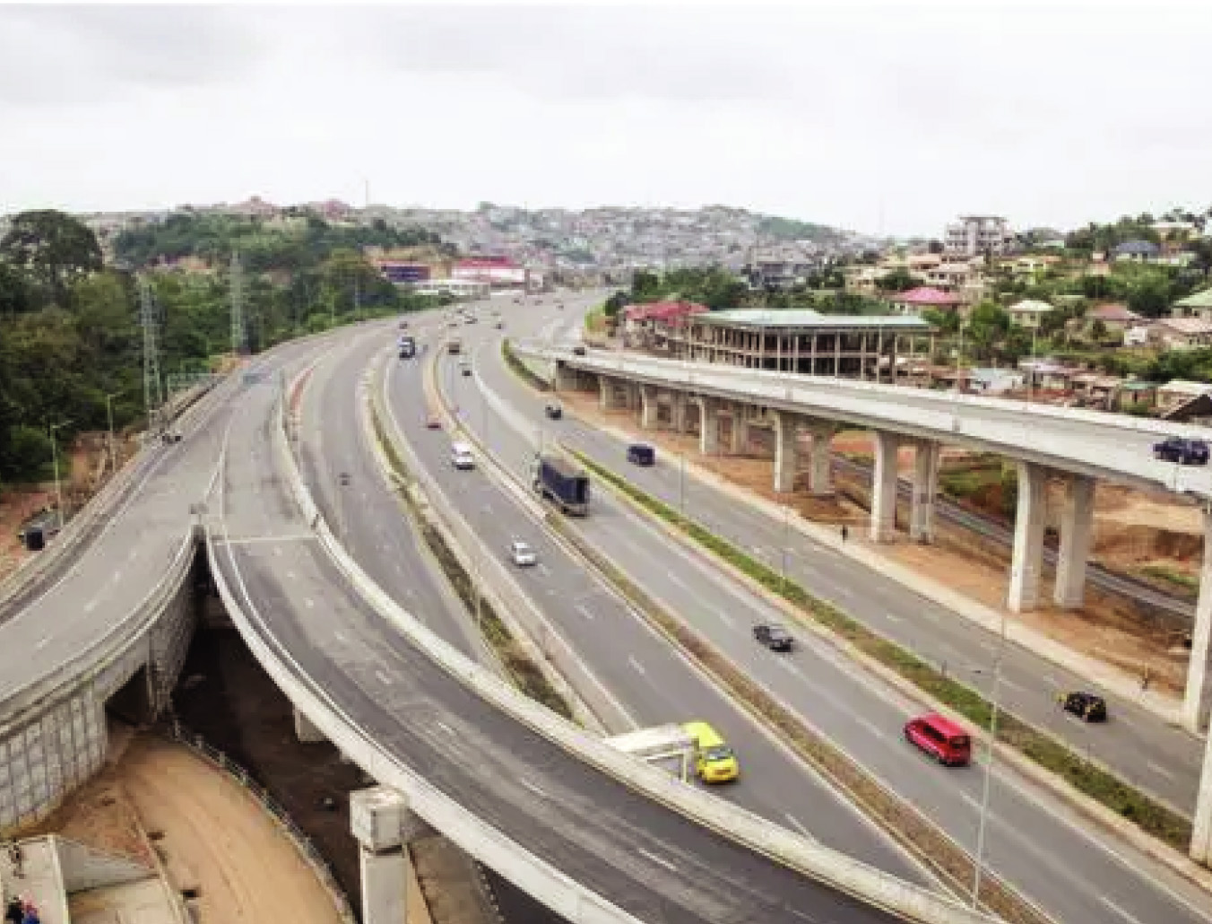 Tamale Airport, Kumasi Airport Phase II, Pokuase Interchange are projects